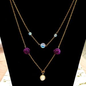 Gold Double chain necklace